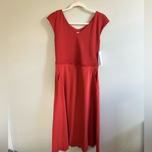 Athleta red-orange dress size medium
